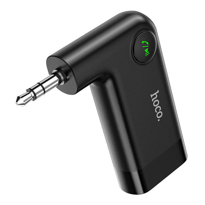 Receptor Bluetooth Auto Hoco E53 Auxiliar Negro