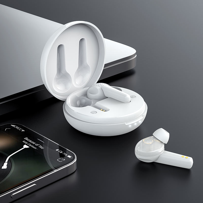 Audífonos Bluetooth In Ear Tws Hoco Es55 Blanco – imagen 3