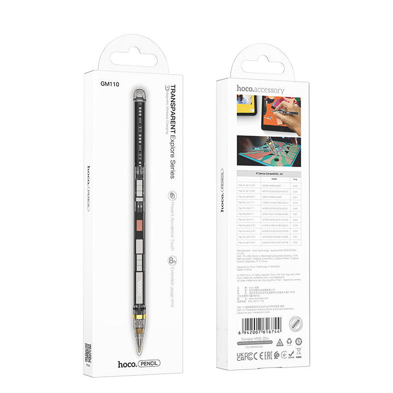 Lápiz Bluetooth Touch Hoco Gm110 Transparente – imagen 2