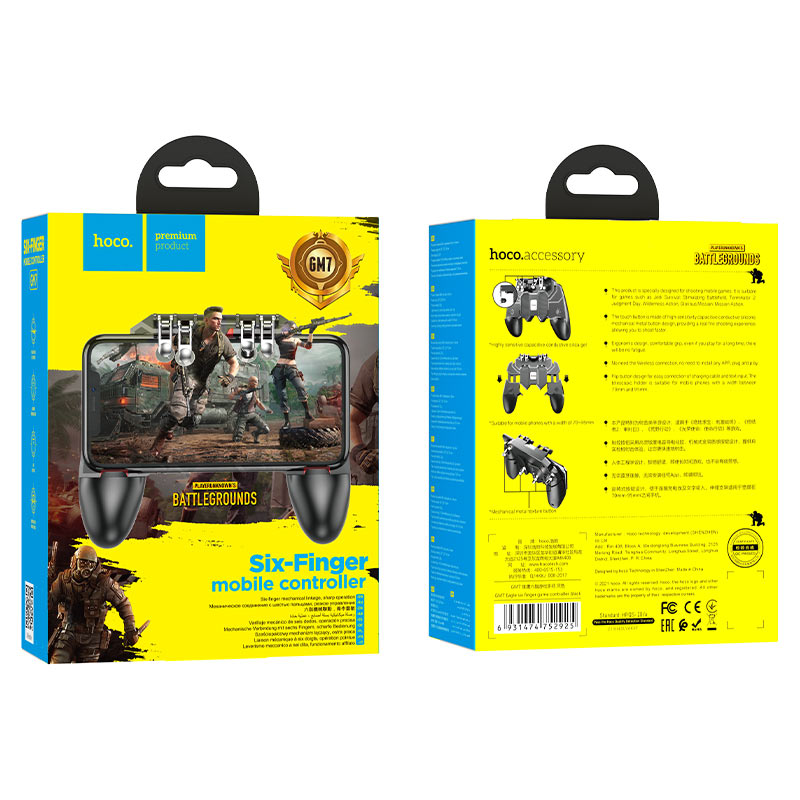 Soportes Gatillos De Juego Hoco Gm7 Negro – imagen 2