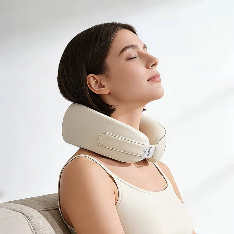 Masajeador Eléctrico de Cuello Hoco HP53 con Calor Infrarrojo Blanco - vista 3