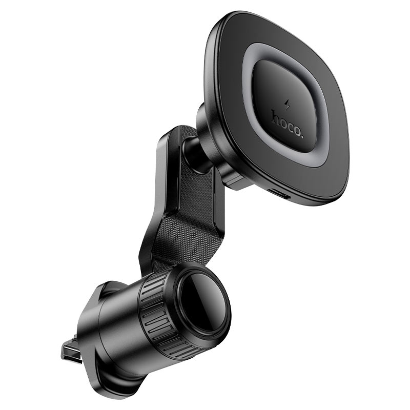 Soporte De Auto Rejilla Hoco Hw30 Carga Inalambrica Negro – imagen 4