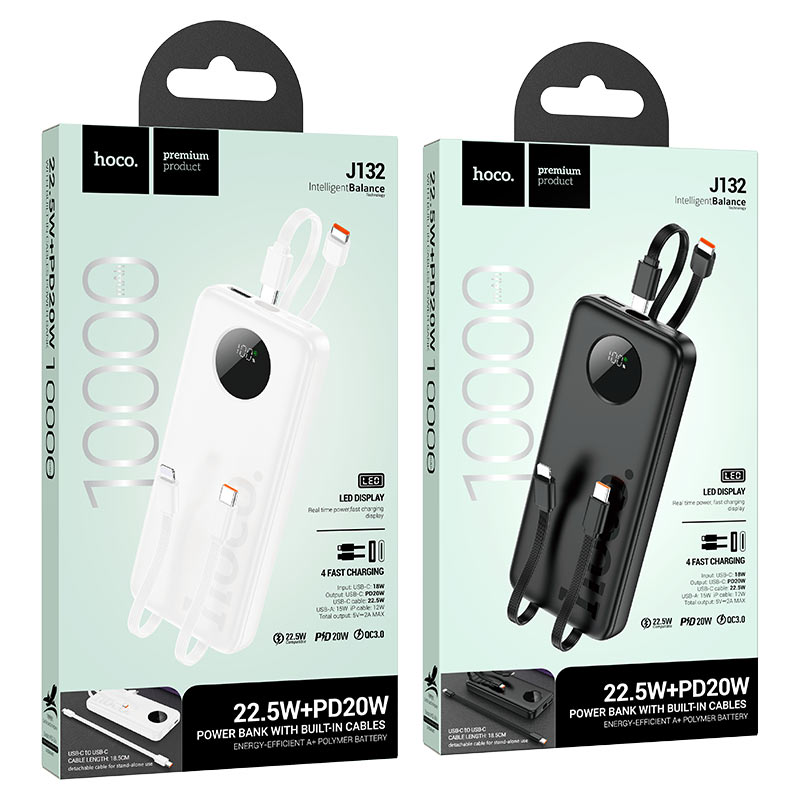 Powerbank Carga Rapida Hoco J132 10000 Mah Negro – imagen 3