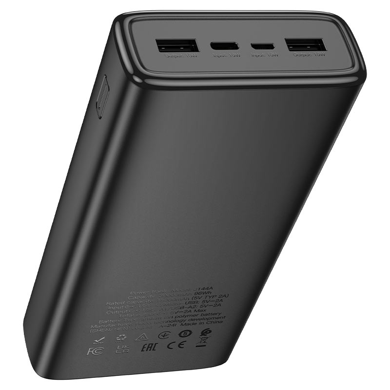 Powerbank Carga Rapida Hoco J144a 30000 Mah Negro – imagen 2