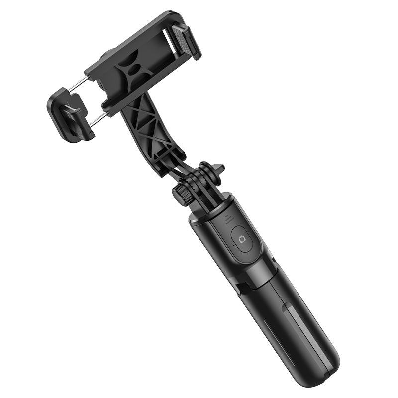Baston Selfie Tripode Bluetooth Hoco K17 + Control Negro – imagen 2