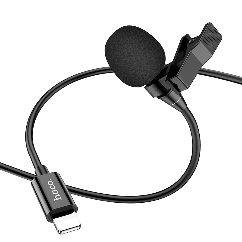 Microfono Externo Hoco L14 Lightning Negro – imagen 2