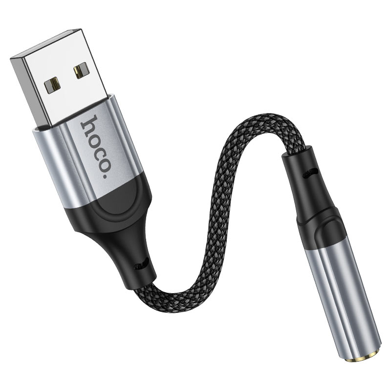 Tarjeta Sonido Usb a Jack 3.5mm Hoco Ls36 Negro – imagen 3