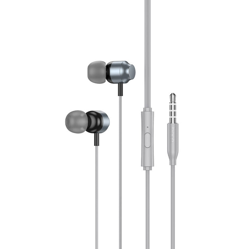 Audífonos In Ear Hoco M122 3.5mm Power Metal Gris