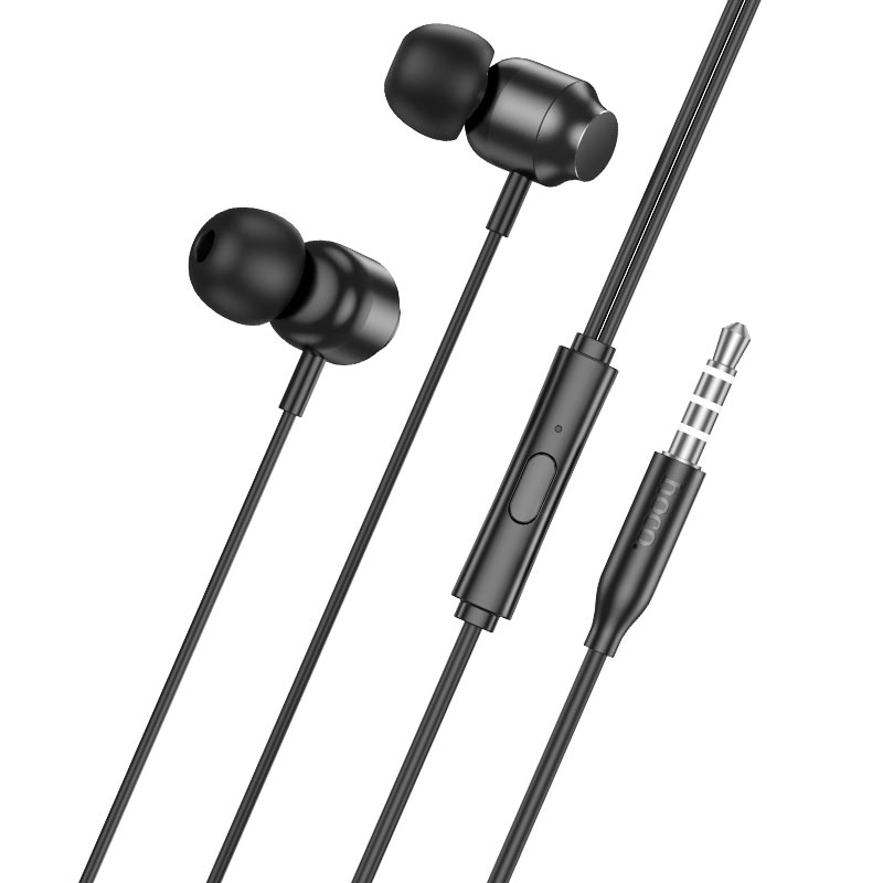 Audífonos In Ear Hoco M122 3.5mm Power Metal Negro – imagen 2