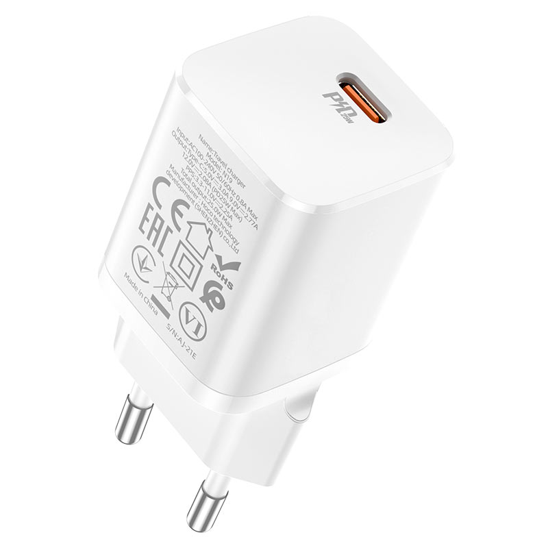 Cargador Hoco N19 25w Carga Rapida Blanco – imagen 2