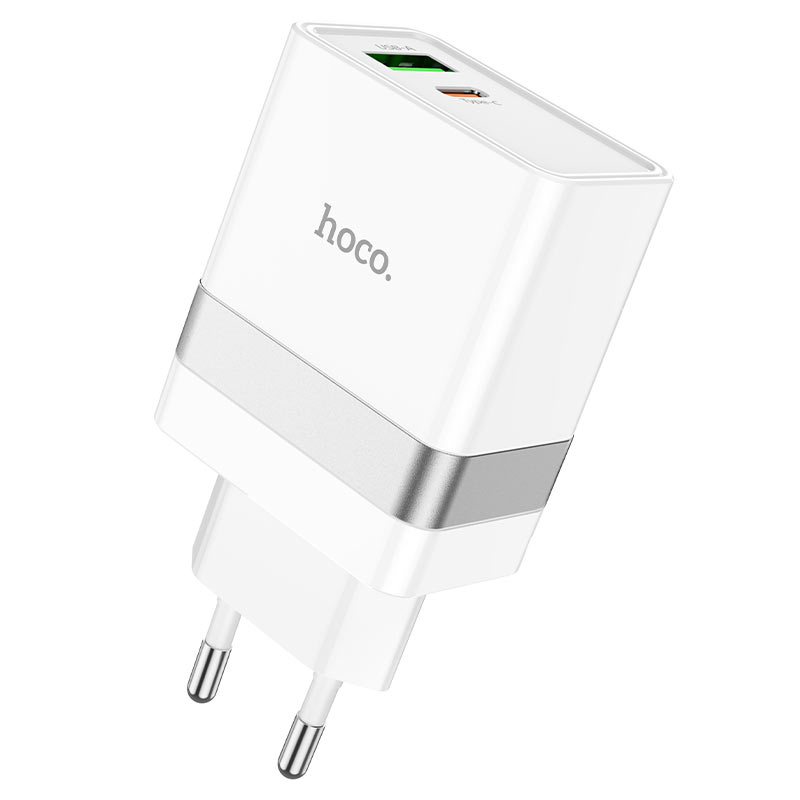 Cargador Hoco N21 30w Carga Rapida Dual Blanco – imagen 5