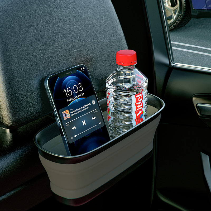 Soporte De Auto Plegable Con Espejo Hoco Ph35 Negro – imagen 2