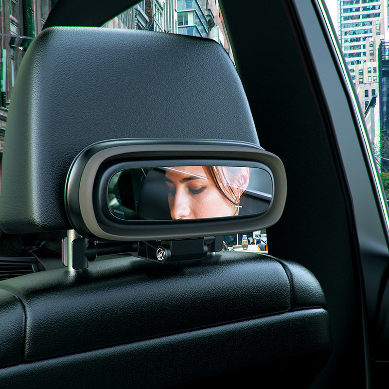 Soporte De Auto Plegable Con Espejo Hoco Ph35 Negro – imagen 4