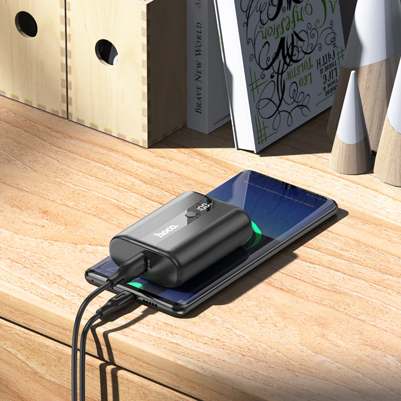 Bateria Portatil Powerbank Hoco Q3 Pro 10.000mAh Negro – imagen 2