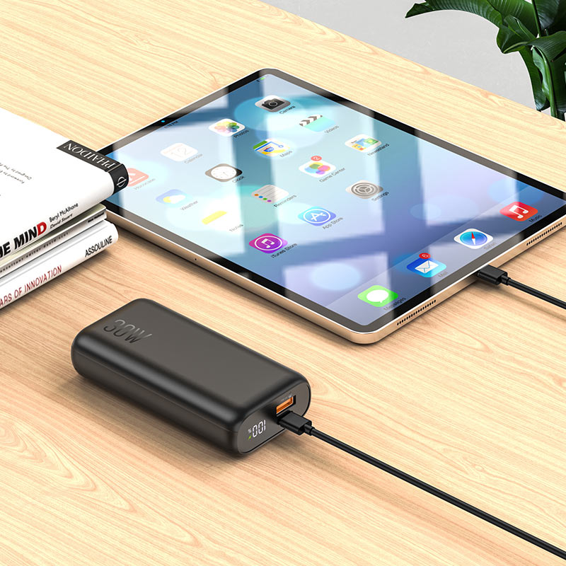 Powerbank Bateria Portatil 10000 Mah Hoco Q5 Aegis 30w Negro – imagen 3