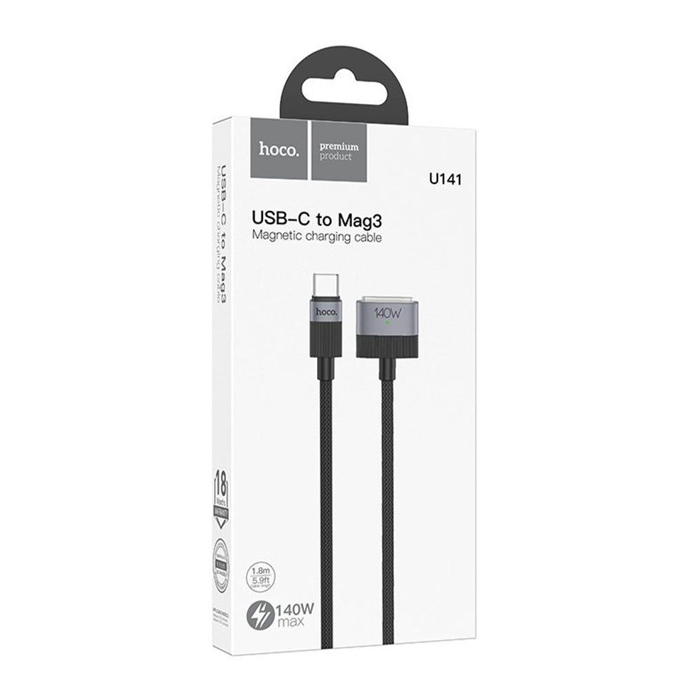 Cable Reforzado Trenzado Tipo C a Mag 3 140w Hoco X141 Negro – imagen 2