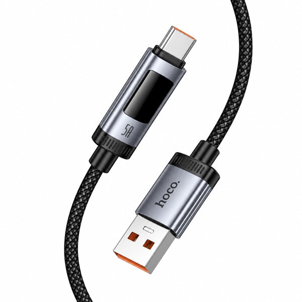 Cable Usb a Tipo C Hoco U148 100w 1,2 Metros Negro