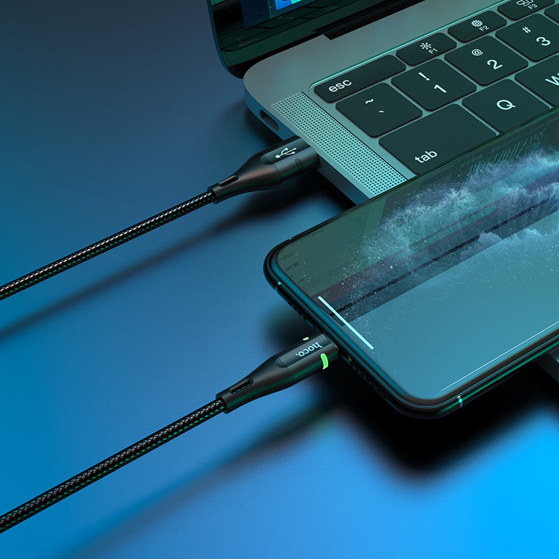 Cable Usb Para Lightning 2.4a Hoco U93 Negro – imagen 3