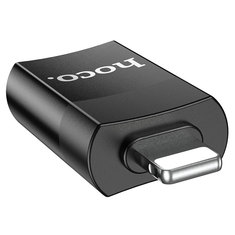Adaptador Lightning a Usb Hoco Ua17 Negro – imagen 2