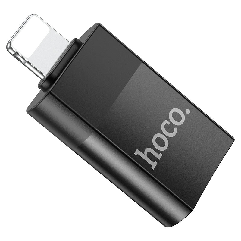 Adaptador Lightning a Usb Hoco Ua17 Negro – imagen 3
