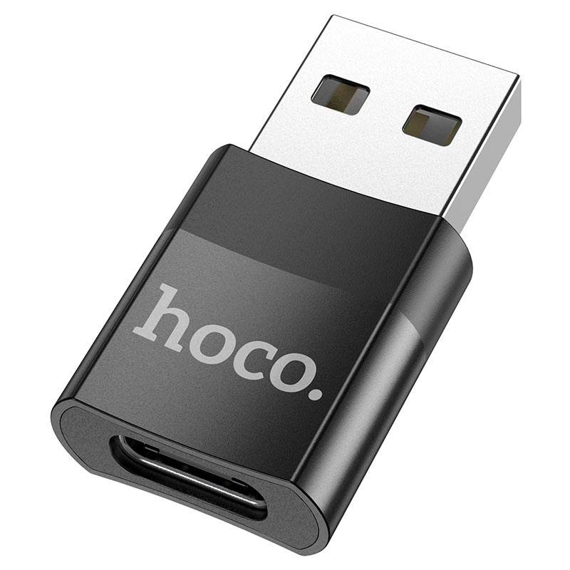 Adaptador Usb a Tipo C Hoco Ua17 Negro