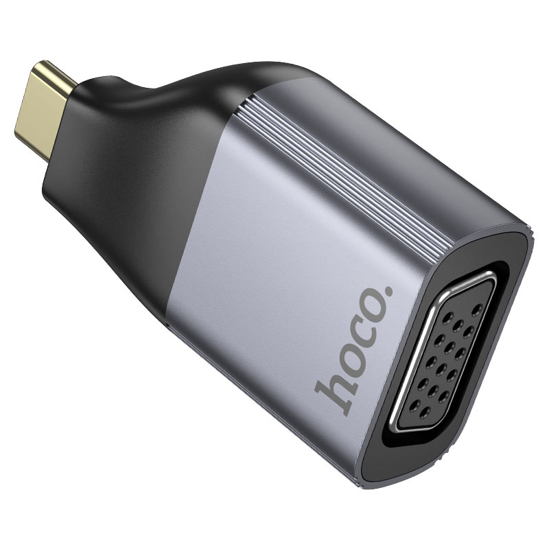Adaptador Otg Tipo C a Vga Hoco Ua34 Gris – imagen 3