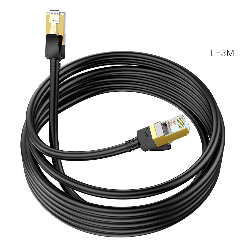 Cable De Red Rj45 Cat 6 Hoco Us06 3 Metro Negro – imagen 2