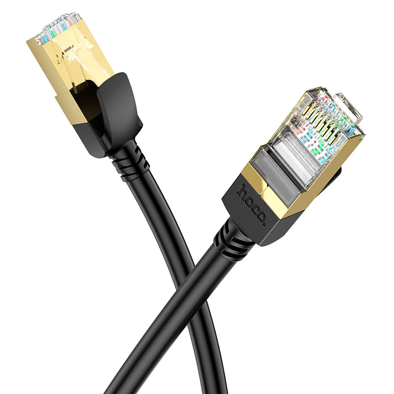 Cable De Red Rj45 Cat 6 Hoco Us06 5 Metro Negro – imagen 2