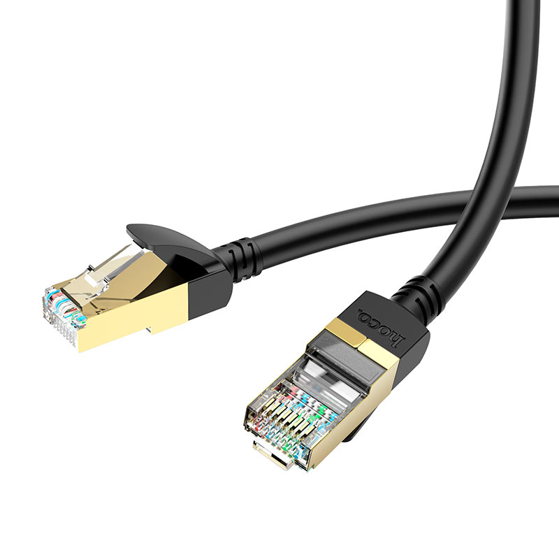 Cable De Red Rj45 Cat 6 Hoco Us02 3 Metro Negro – imagen 2