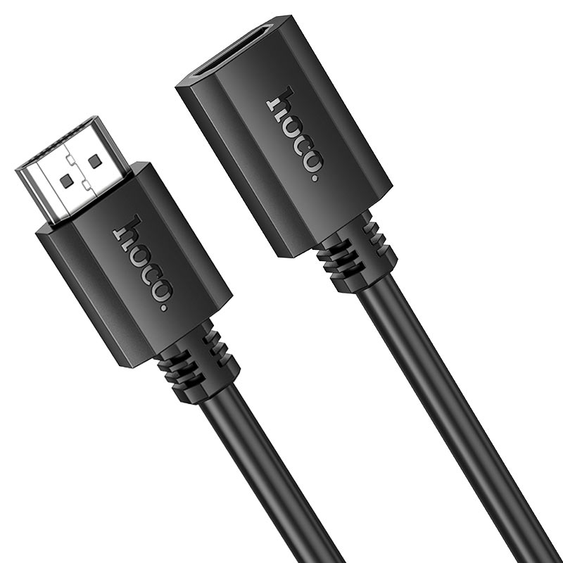Cable Extensor Hdmi Macho a Hdmi Hembra Hoco Us13 2 Metro Negro – imagen 3