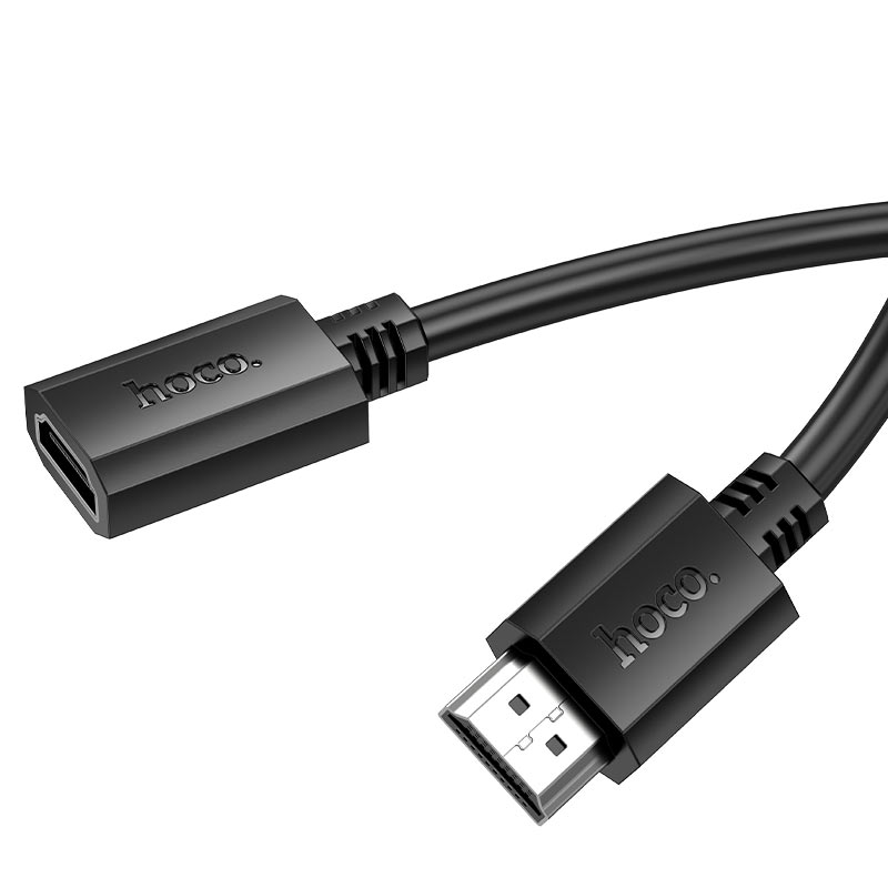 Cable Extensor Hdmi Macho a Hdmi Hembra Hoco Us13 2 Metro Negro – imagen 4