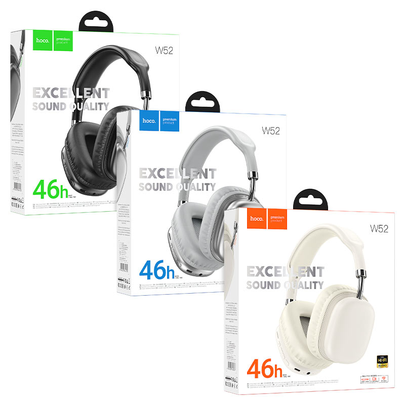 Audífonos Bluetooth Headset Hoco W52 Gris – imagen 3