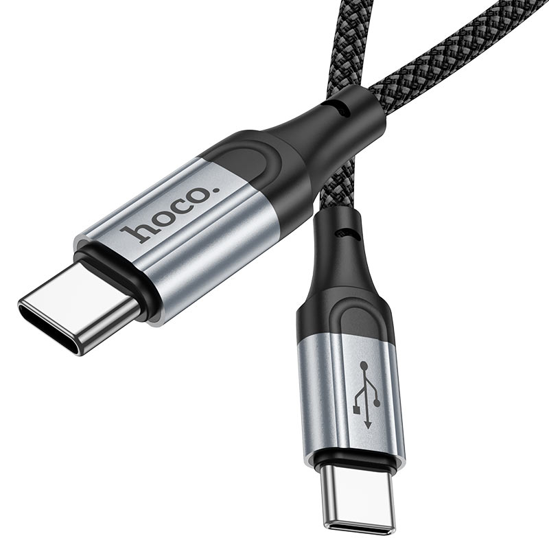 Cable Tipo C a Tipo C Hoco X102 Negro – imagen 3