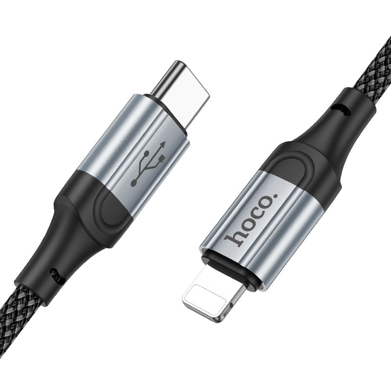 Cable Tipo C a Lightning Hoco X102 Negro