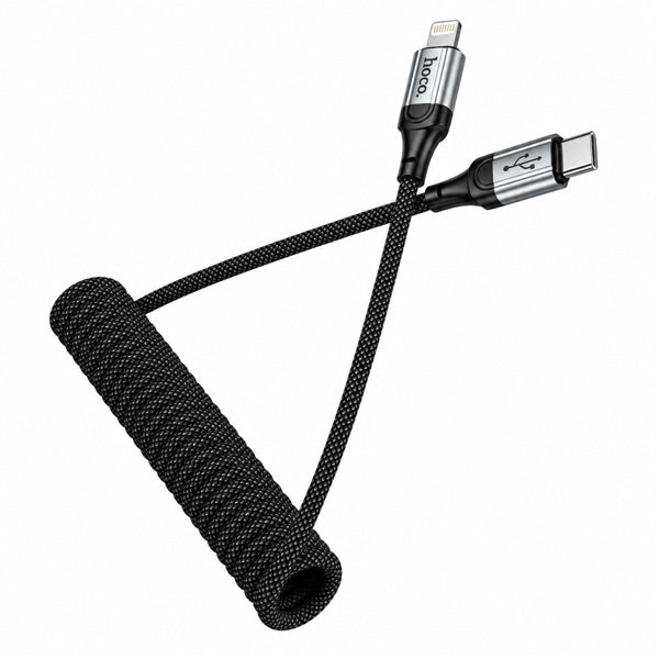 Cable Tipo C Para Lightning Hoco X121 1.5m 27w Negro