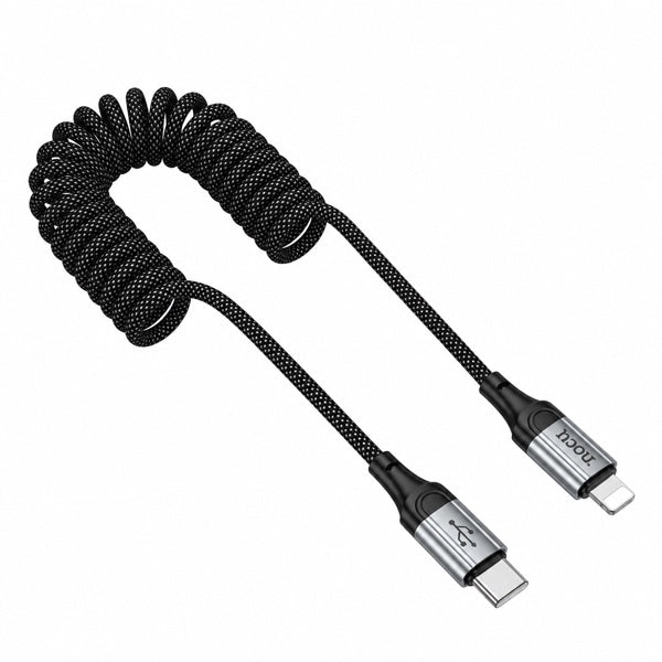 Cable Tipo C Para Lightning Hoco X121 1.5m 27w Negro