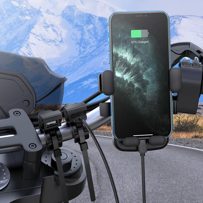 Cargador Moto Hoco Z45A Doble Puerto Usb Negro – imagen 2