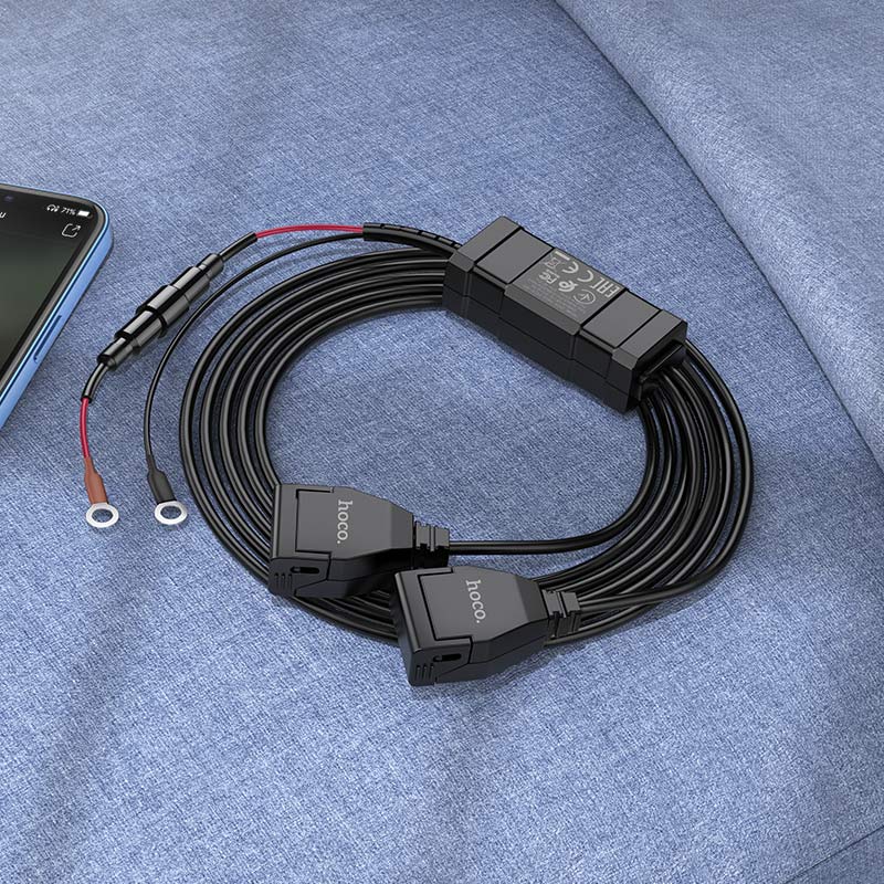 Cargador Moto Hoco Z45A Doble Puerto Usb Negro – imagen 3