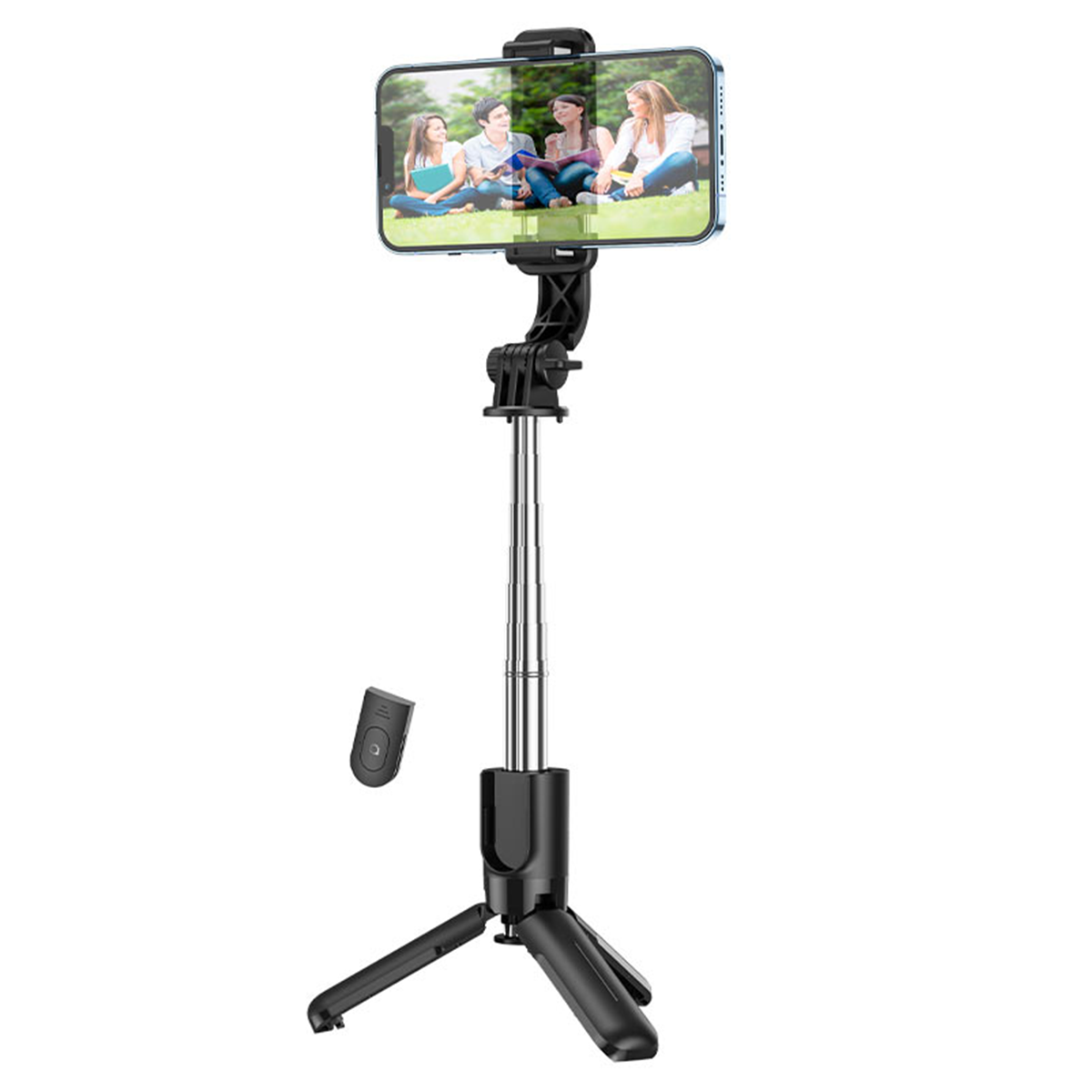 Baston Selfie Tripode Bluetooth Hoco K17 + Control Negro