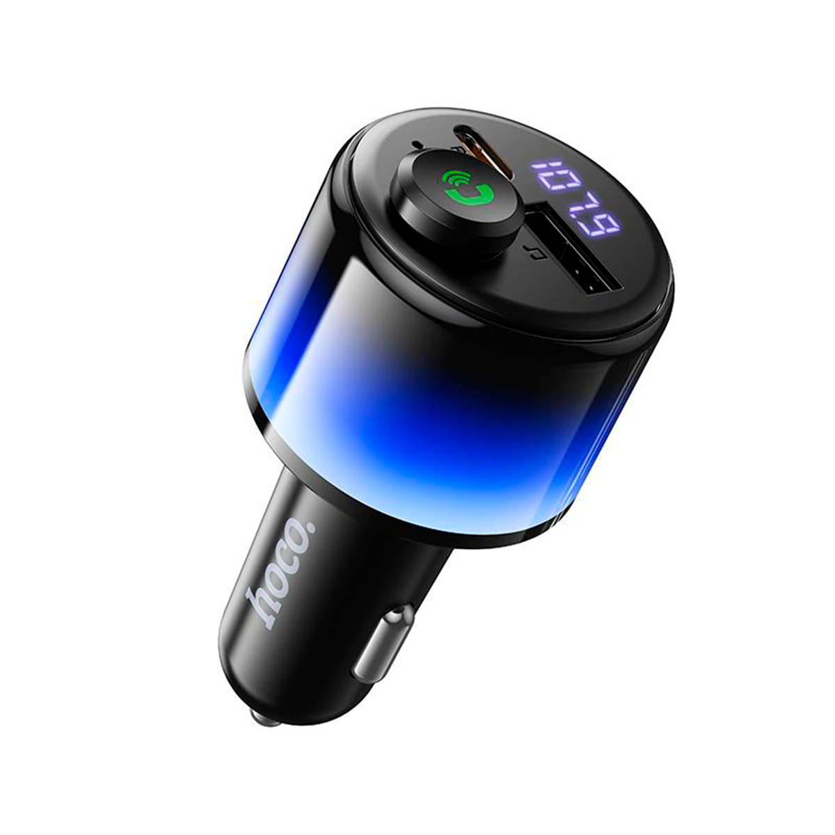 Cargador de Auto Transmisor Bluetooth Hoco E166 42W Negro