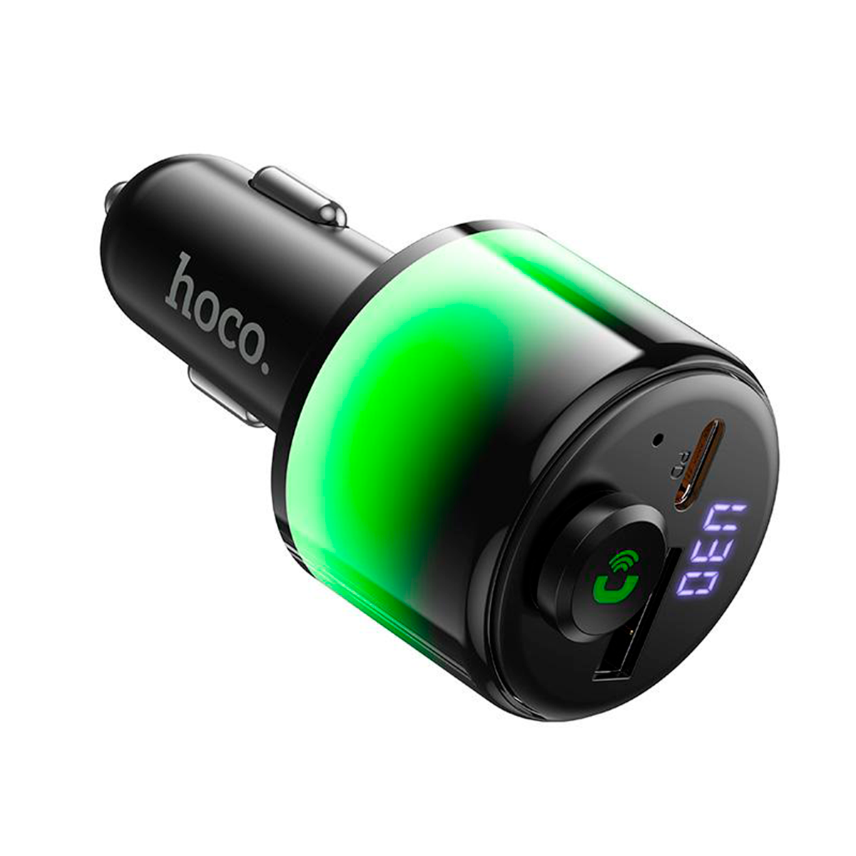 Cargador de Auto Transmisor Bluetooth Hoco E166 42W Negro
