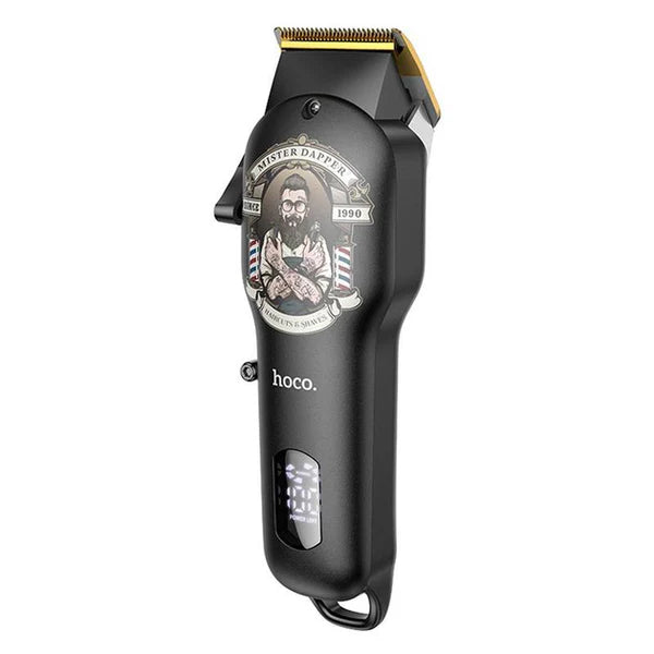 Cortadora De Pelo Pantalla Digital Inalambrica Hoco Hp20 Negro