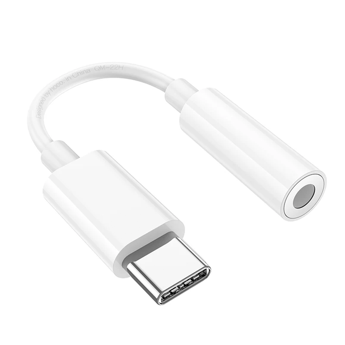 Adaptador Audio Tipo C a 3.5mm Hoco Ls35 Blanco