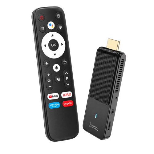 Hoco Hot1 Wifi HD TV Box 4K Android 14 Negro