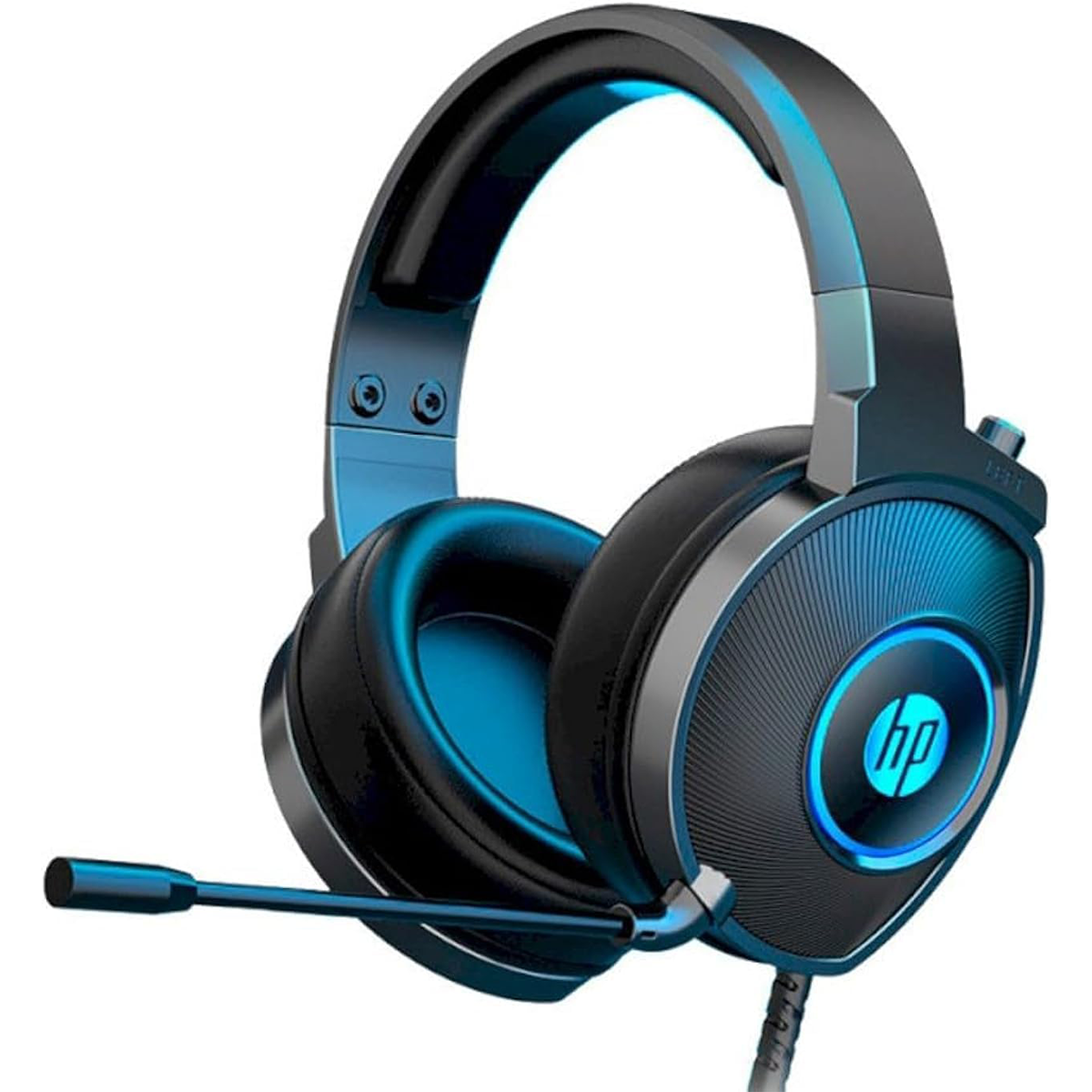 Audifonos Gamer Hp DHE-8008 Pc Ps4 Xbox Negro Azul