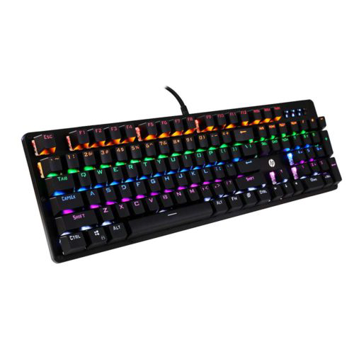 Teclado Gamer Mecanico Hp GK320 Rgb Negro