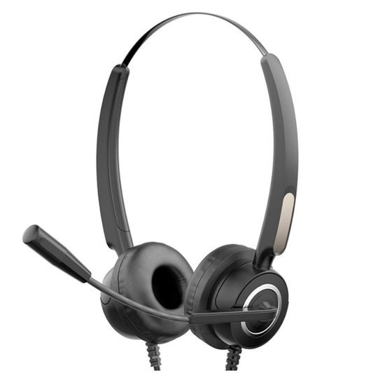 Audifono Con Microfono Hp Dhe-8000 Usb Pc Negro