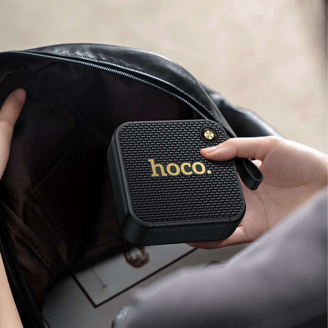 Parlante Inalambrico Bluetooth Hoco Ht1 Marquis 8w Tf Usb Aux Negro – imagen 2
