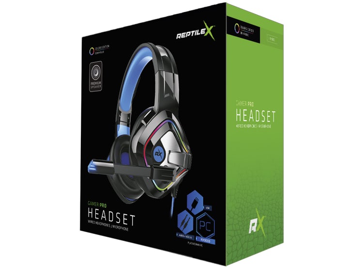 Audifonos Gamer Reptilex Rx0033 Usb Led Pc Negro – imagen 3