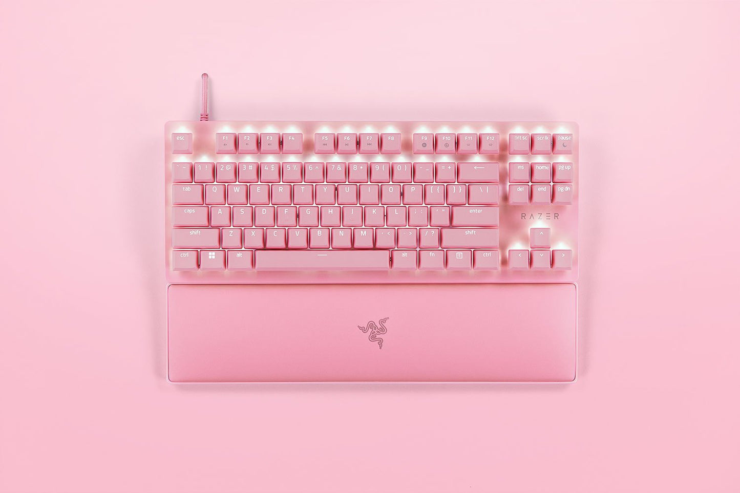 Teclado Gamer Opto Mecánico Razer Huntsman V2 Tkl Linear Optical Switch Rosado – imagen 3